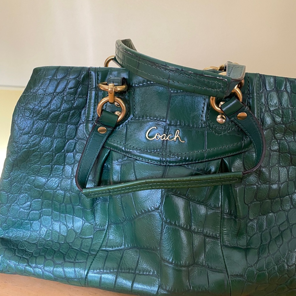 Coach Bag Vintage F1260-F20345 in Faux Croc